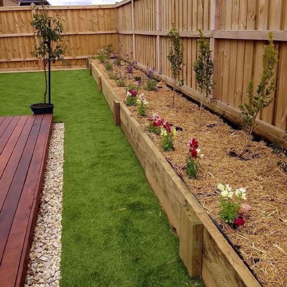 Туя Смарагд с гортензией