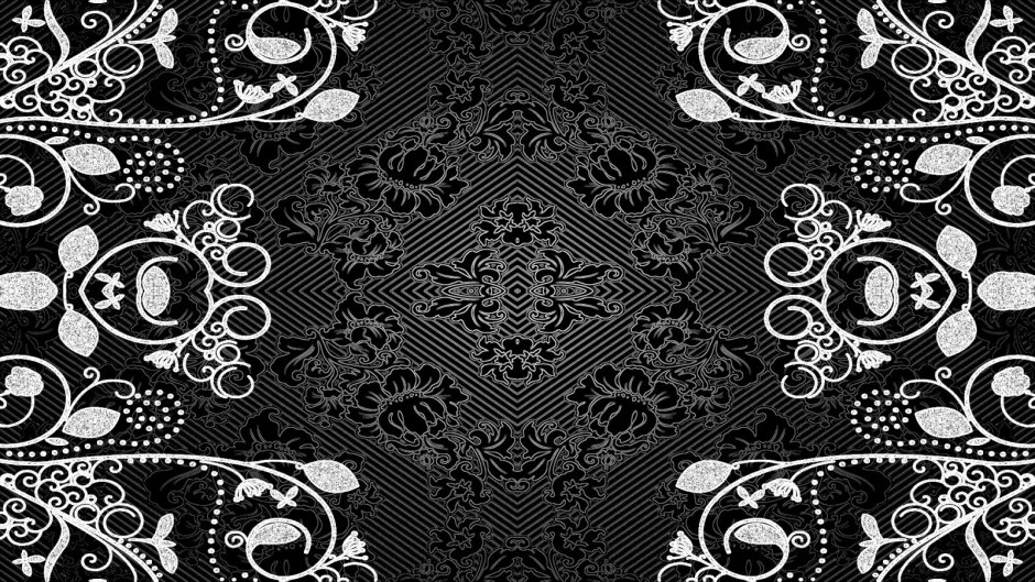 Чёрный фон для фотошопа с узорами