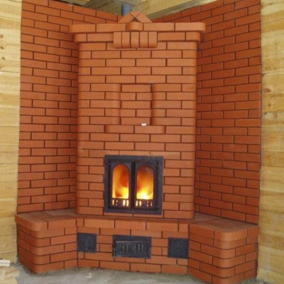Каминопечь из кирпича ЛСР