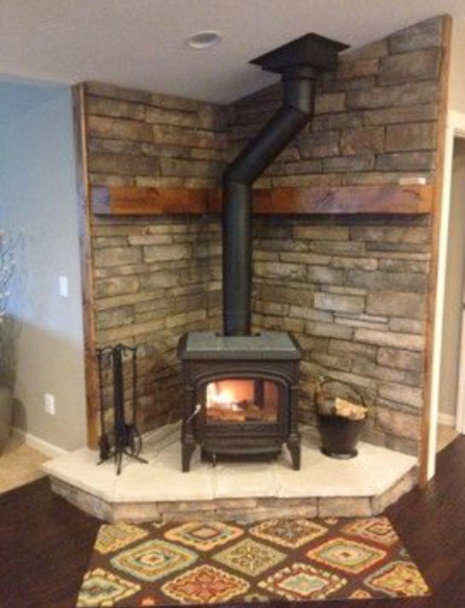 Подиум под печь камин угловой