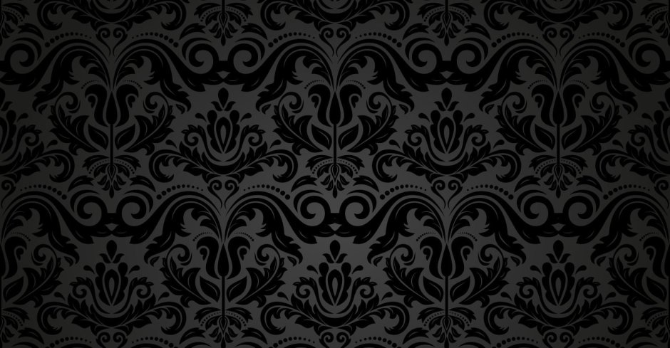 Черный фон с узорами