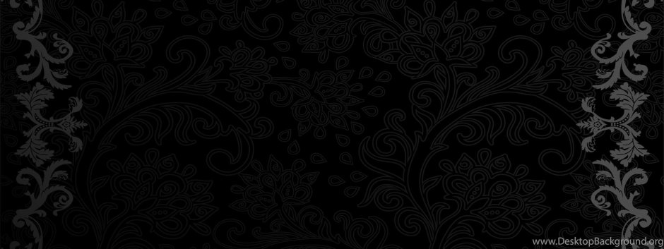 Черный фон с узорами