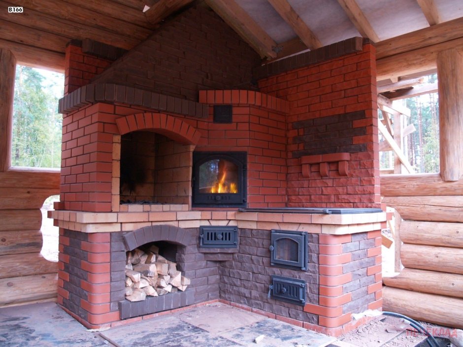 Печной комплекс из кирпича