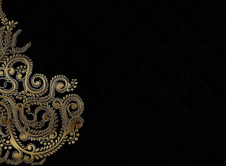 Фон черный с золотом