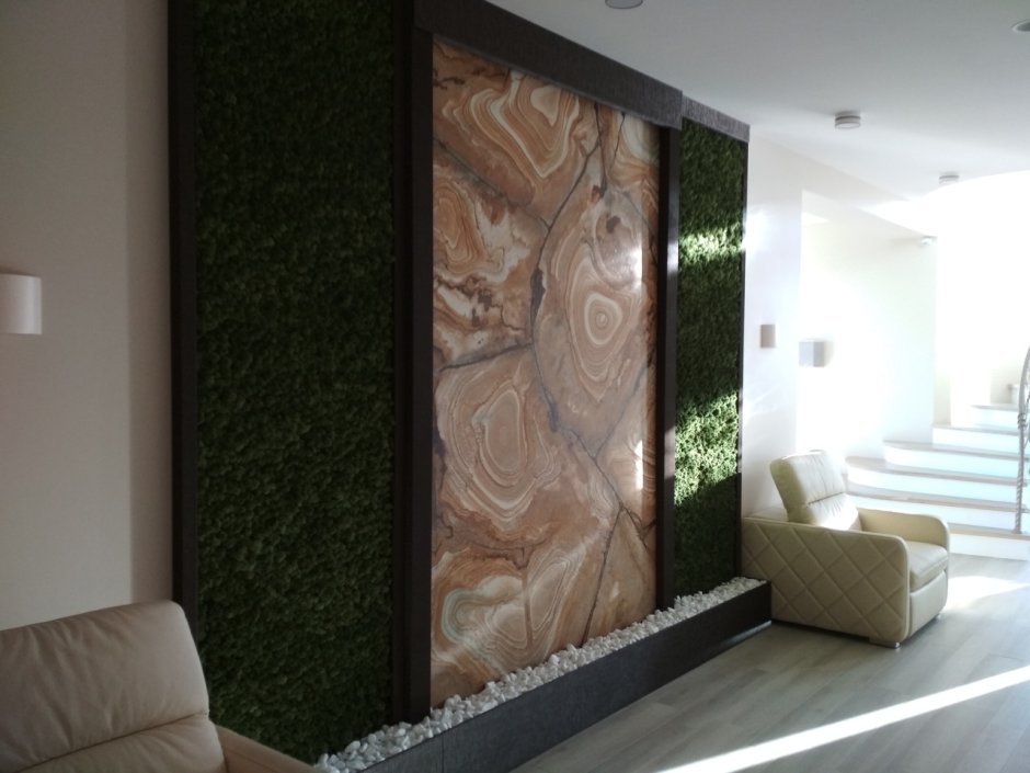 Настенные водопады в интерьере