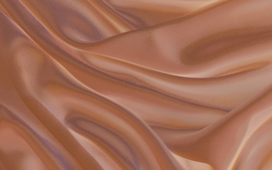 Ткань шелковая коричневая