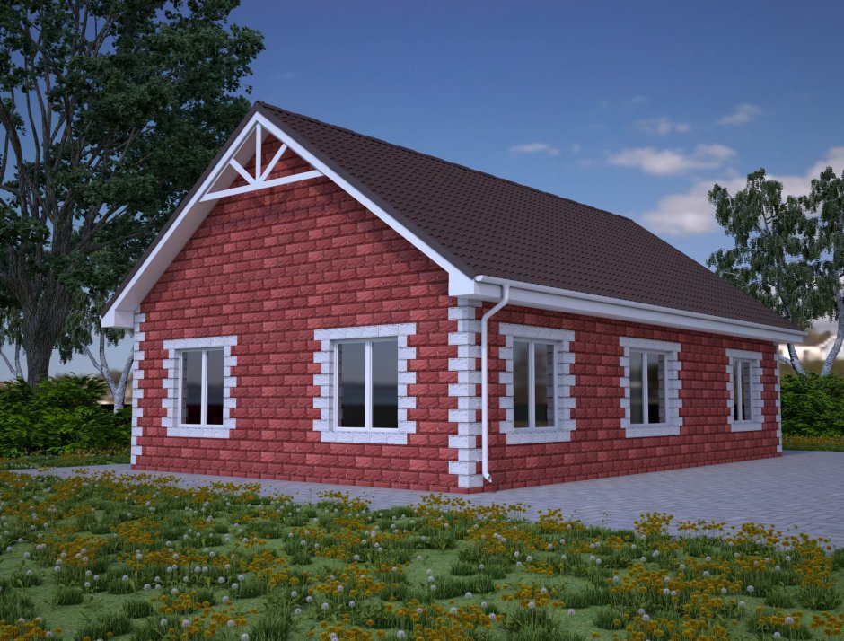 Дом кирпичный 110 кв.м одноэтажный