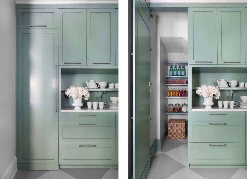 Встроенный холодильник в нише