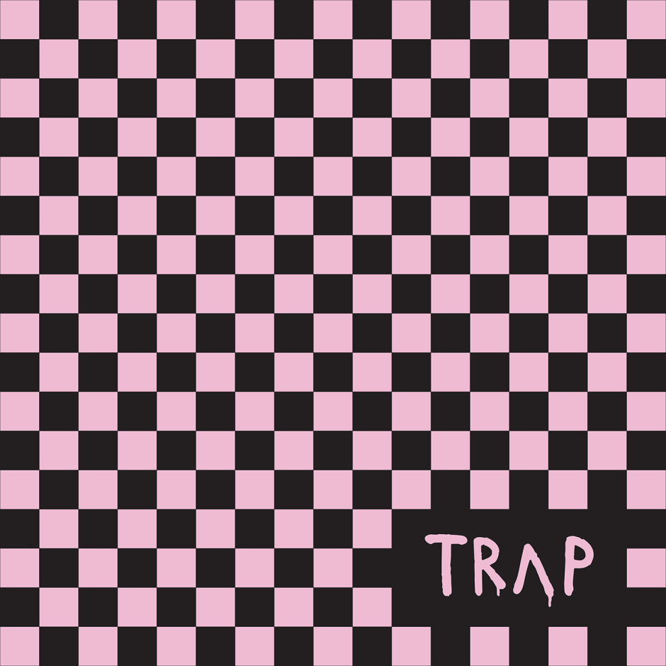 Розово черная клетка