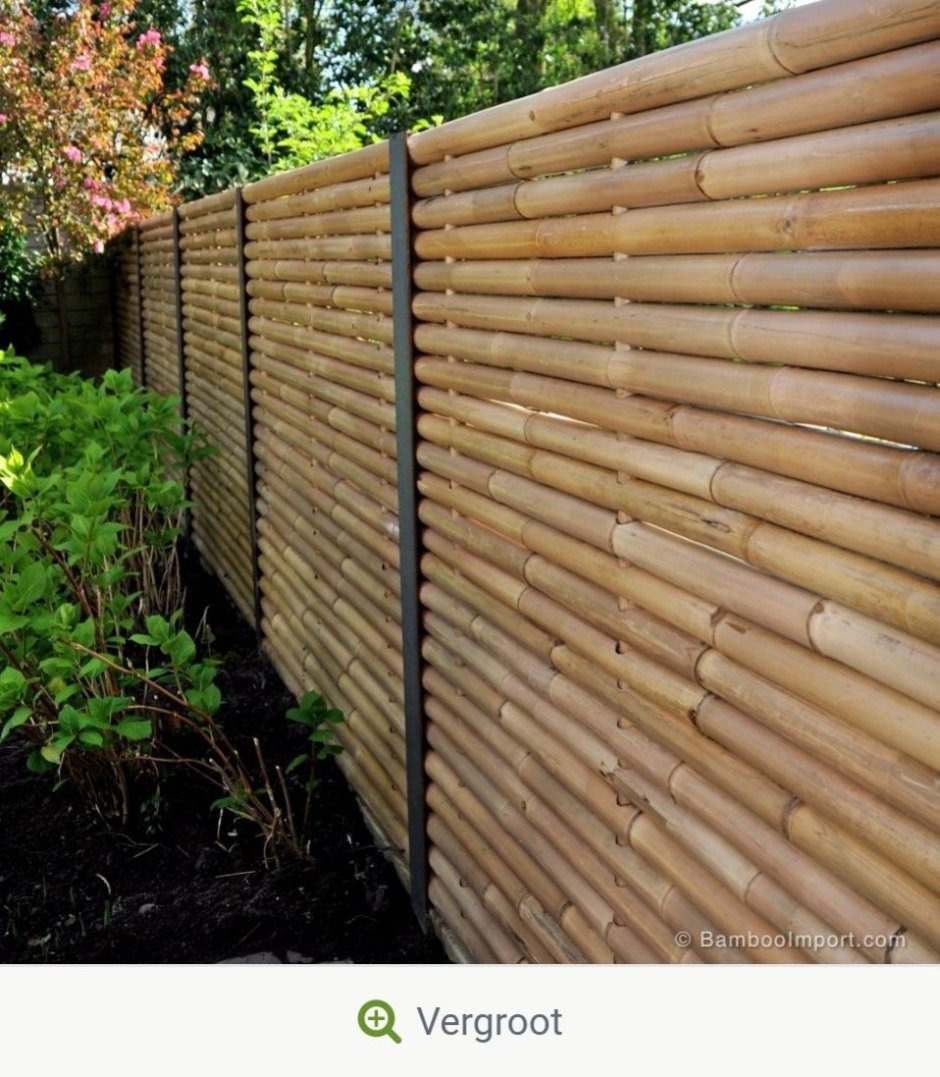 Бамбуковый забор для дачи