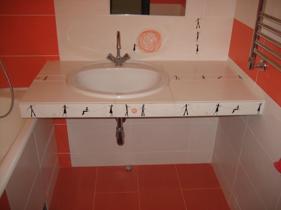 Столешница в ванную из гипсокартона