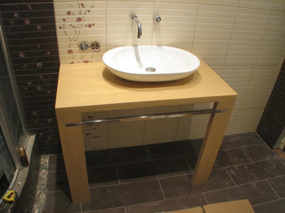 Шкафчик под раковину в ванную своими руками