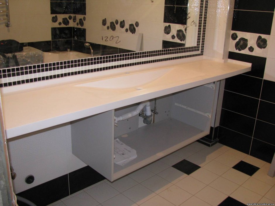 Столешница под раковину из гипсокартона