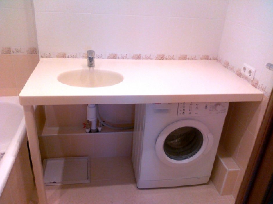 Деревянная столешница под раковину