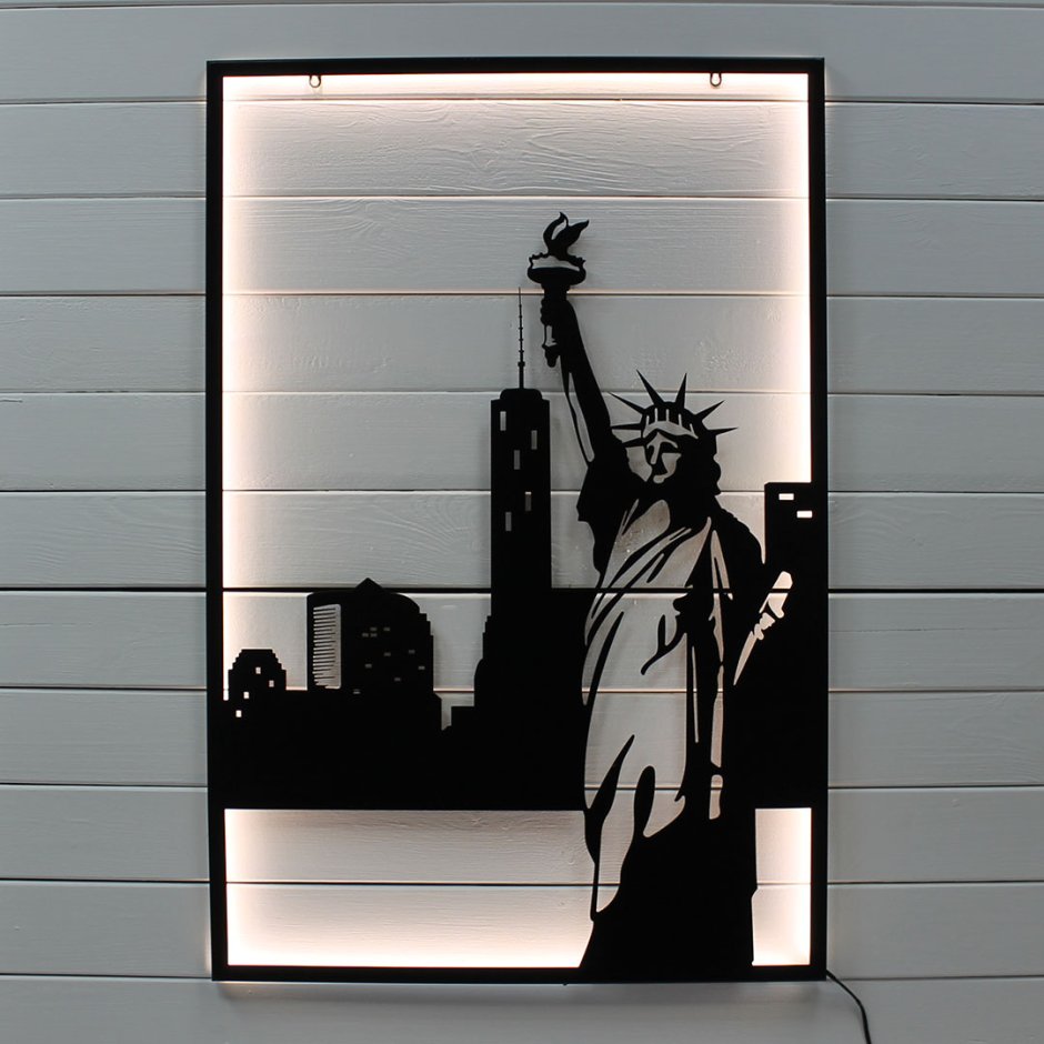 Гравировка на стекле с подсветкой