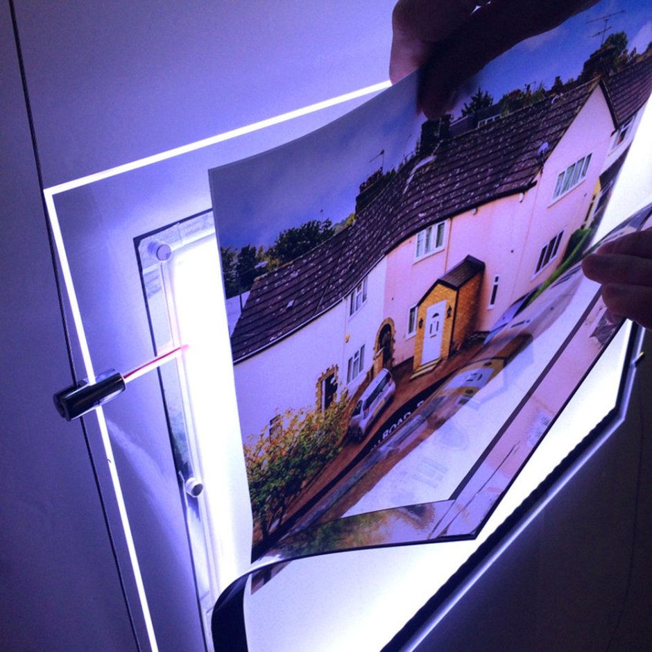 Многослойное панно с подсветкой