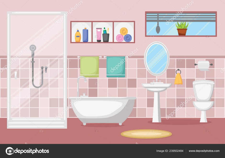 Ванная комната вектор