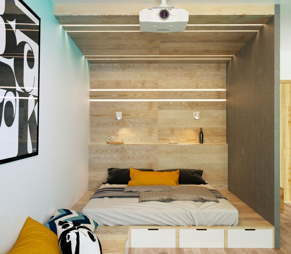 Шкаф над кроватью