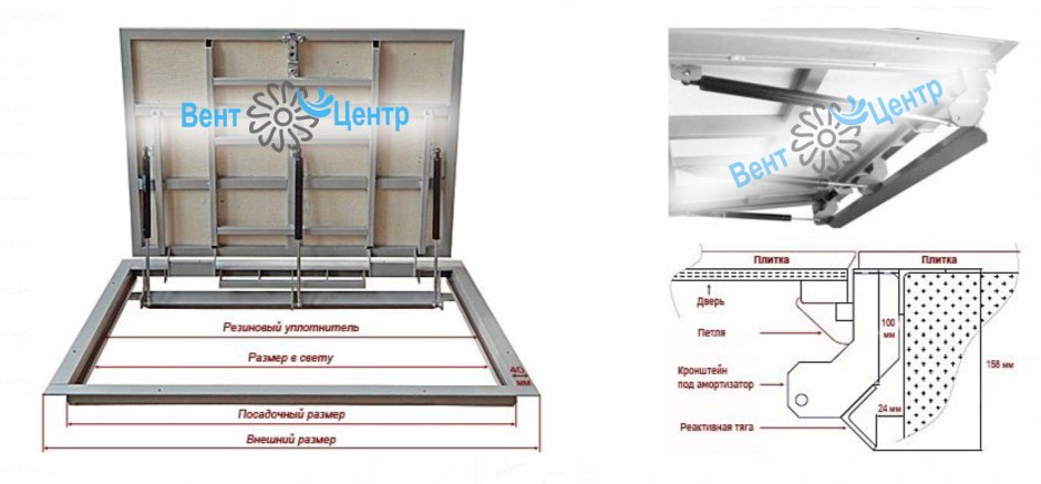 Чертежи скрытых петель для люка в подвал