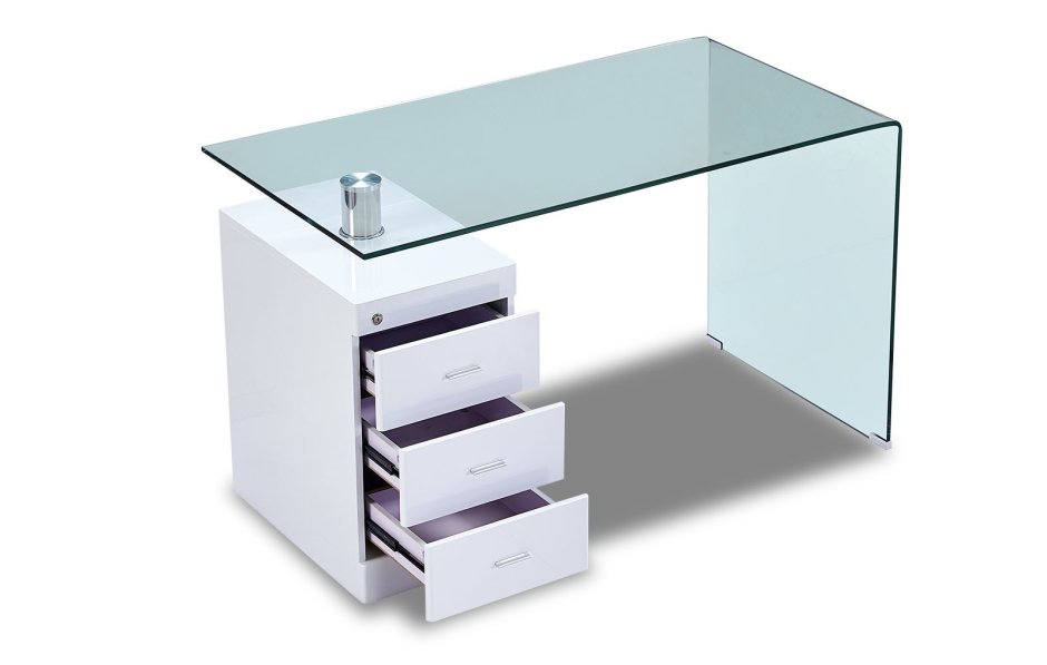 Письменные столы из стекла и металла
