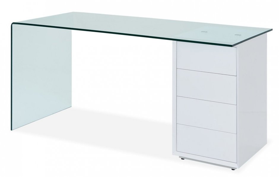 Компьютерный стеклянный стол g007