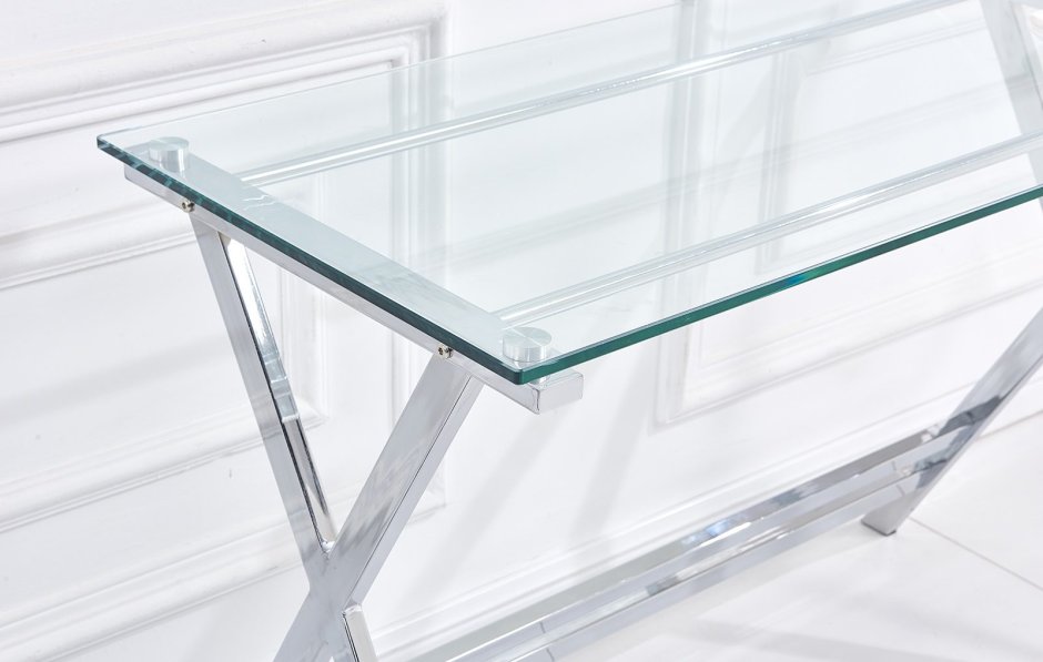 Стеклянный письменный стол
