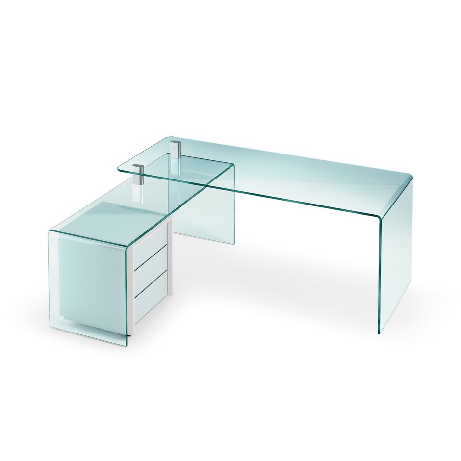Стеклянный офисный стол
