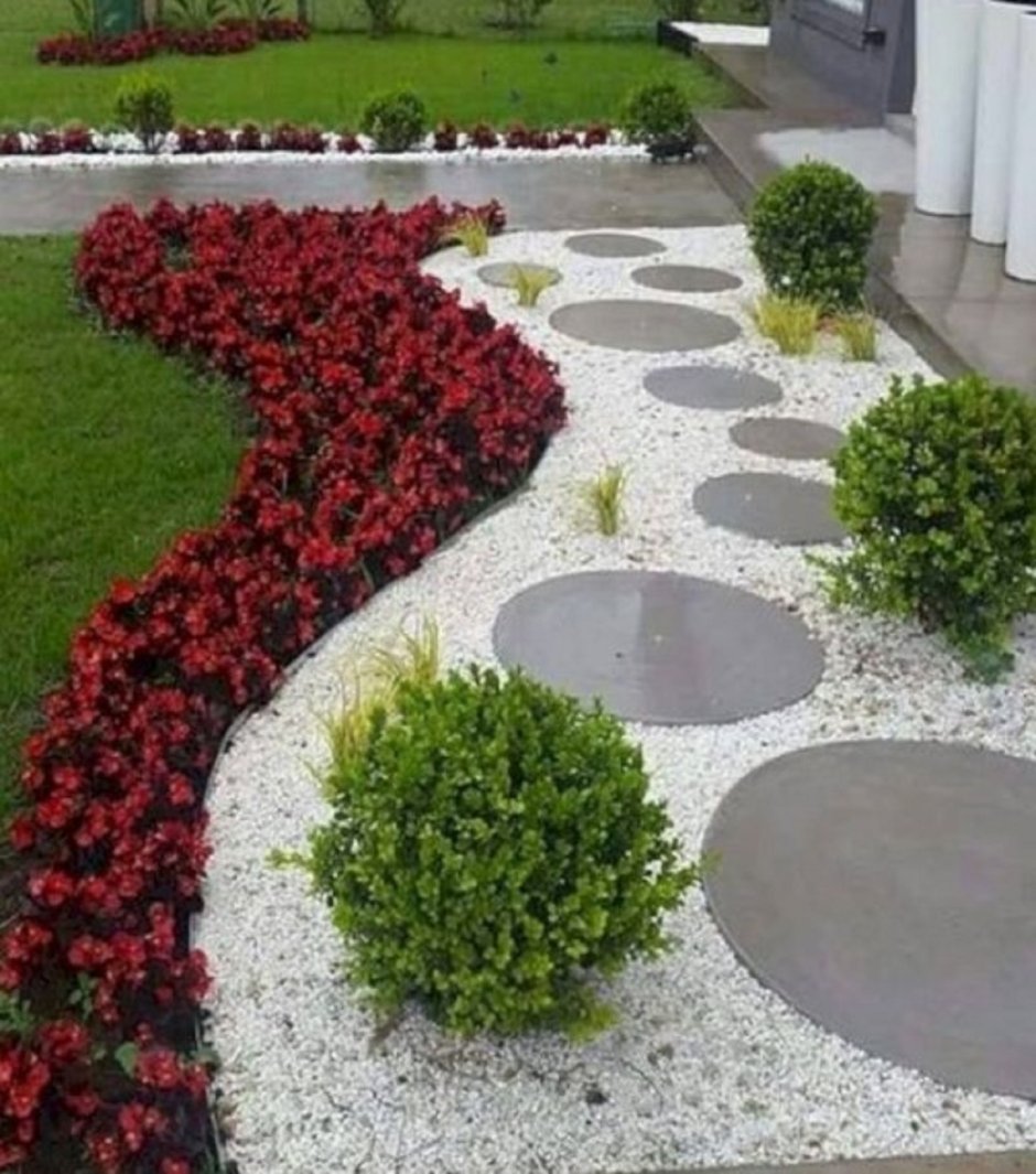 Прямоугольная клумба