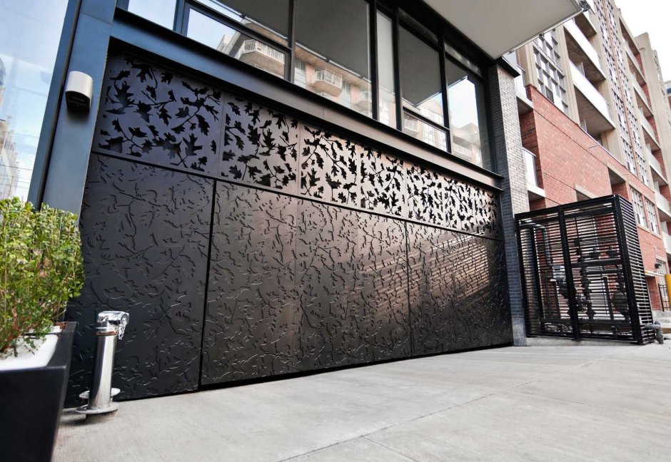 Забор в стиле лофт из металла