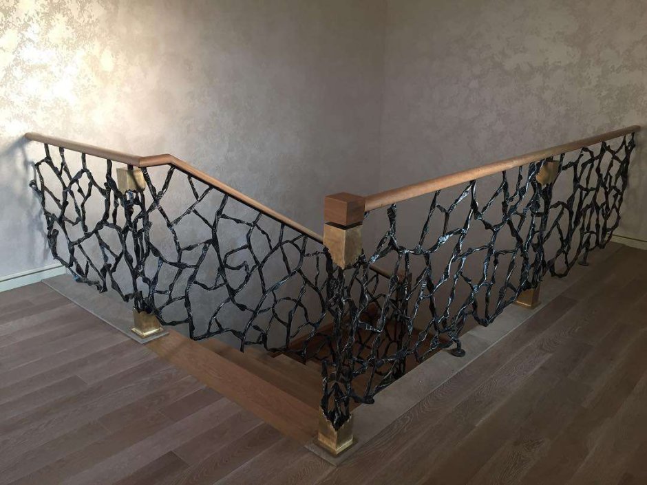 Кованые перила в стиле лофт