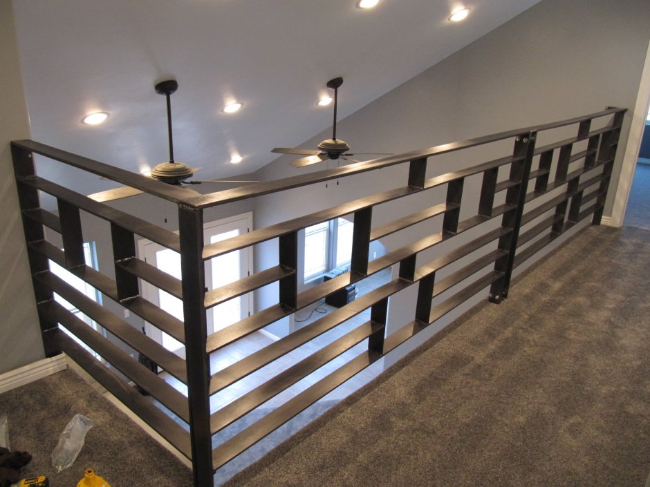 Балконные ограждения в стиле лофт