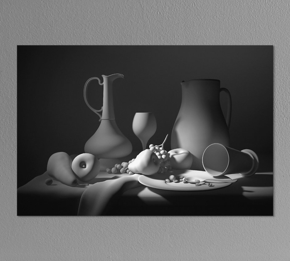 Натюрморт на темном фоне