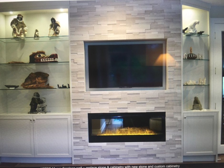 Ниши из гипсокартона в гостиной