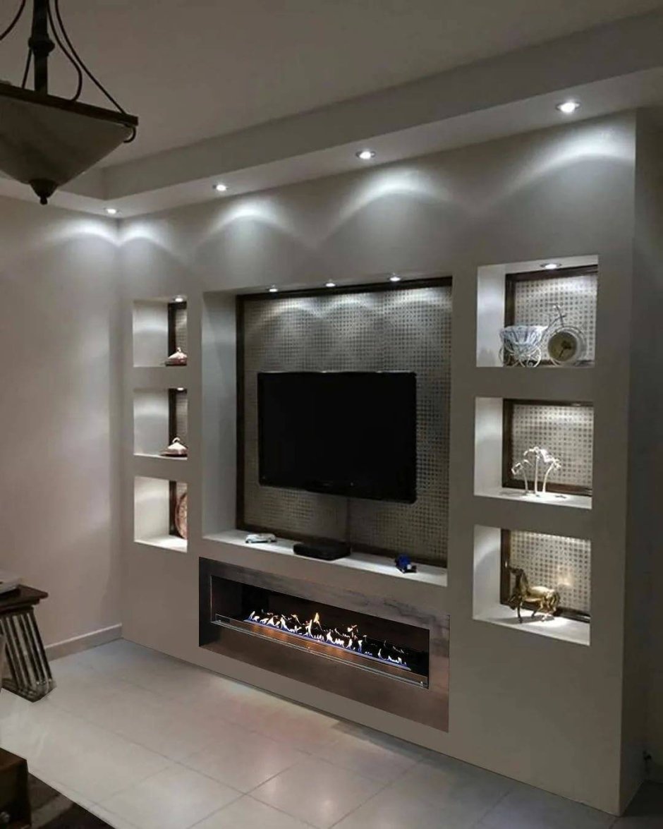 Гипсокартонные конструкции под телевизор