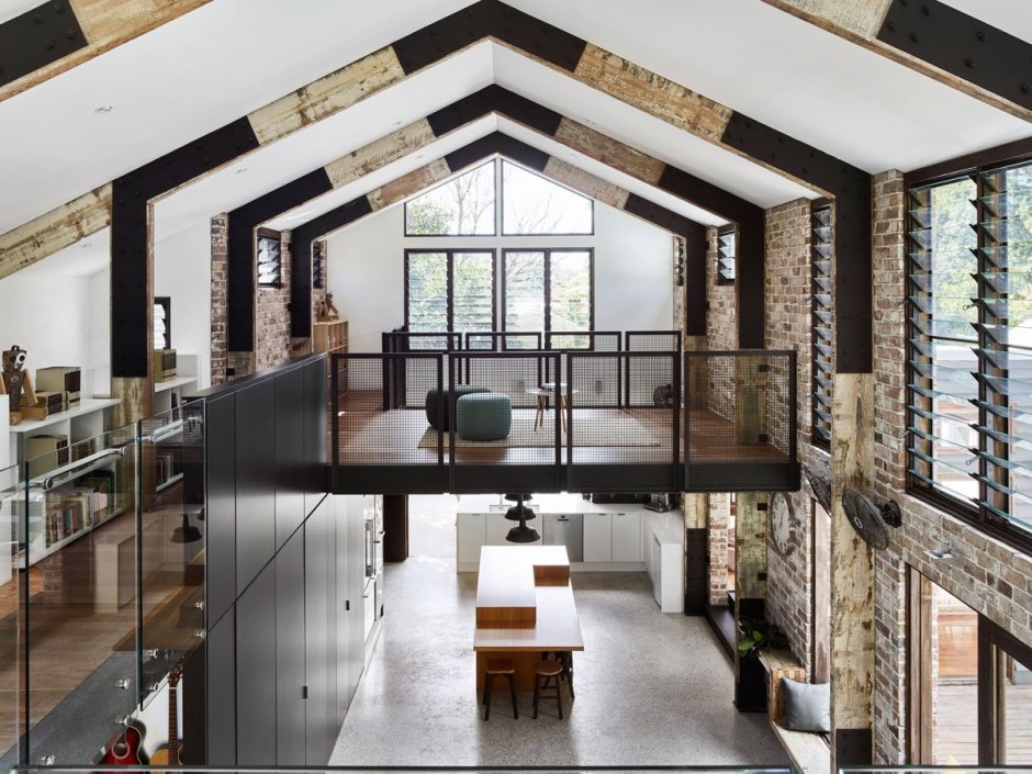 Интерьер в стиле барнхаус