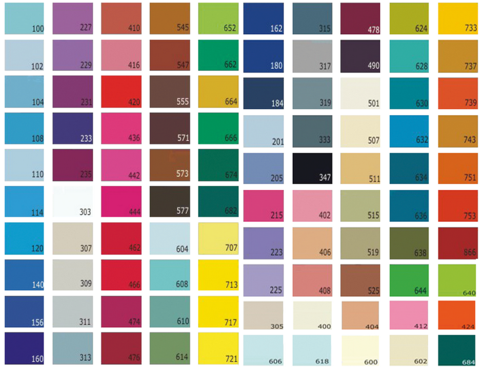 Цветовая гамма натяжных потолков