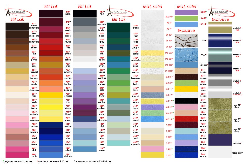 Цветовая палитра мсд потолки натяжные