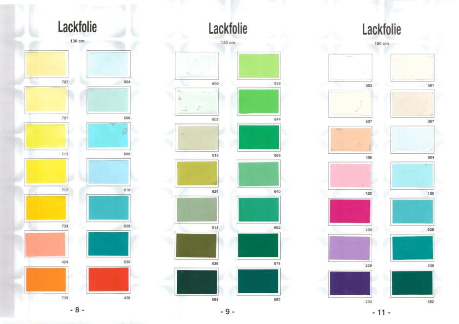 Палитра цветов натяжных потолков