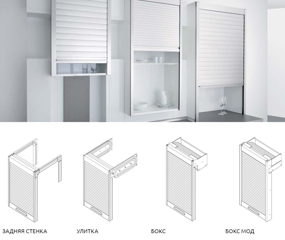 Мебельные жалюзи Рехау