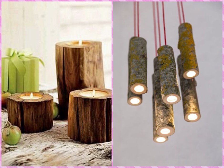 Деревянные пеньки для декора