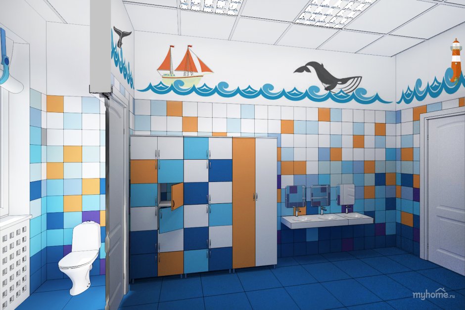 Санузел в детском саду