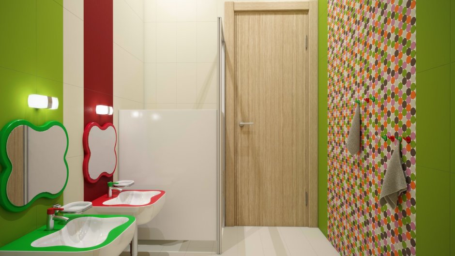 Интерьеры туалетная детский сад