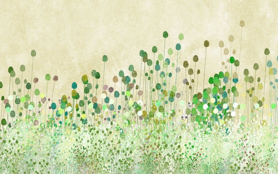 Картина в зеленых тонах