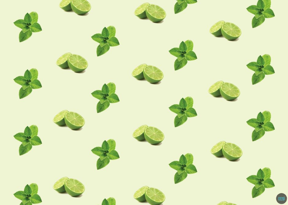 Обои с зеленым рисунком