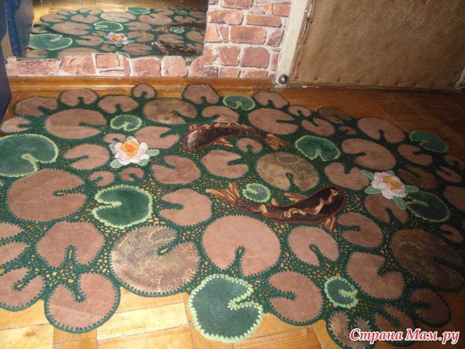 Коврики из остатков ковролина