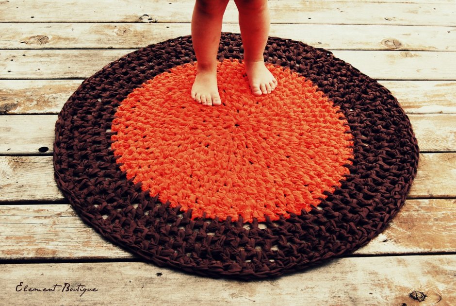 Коврики крючком кругами