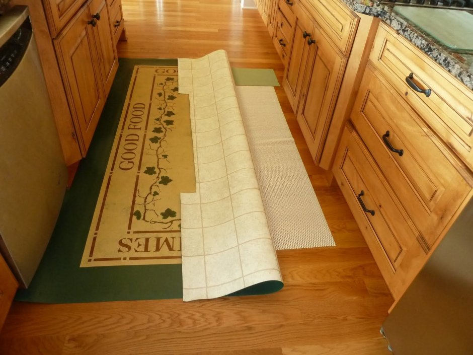 Тканый половик из джинсовой ткани