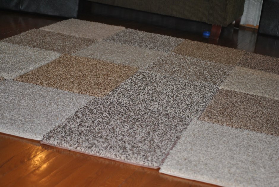 Коврики из остатков ковролина