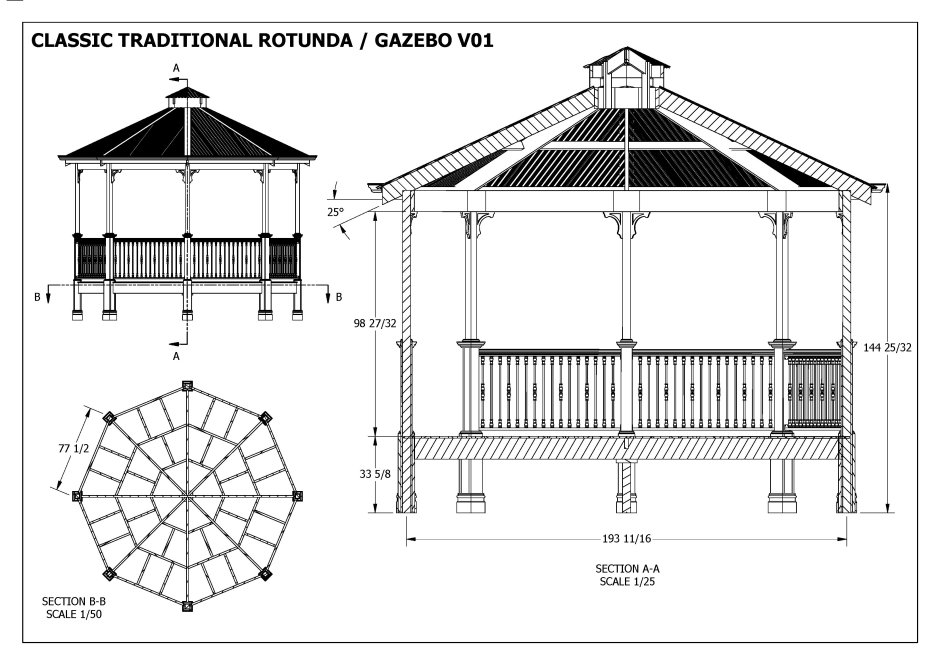 Королевская беседка вектор