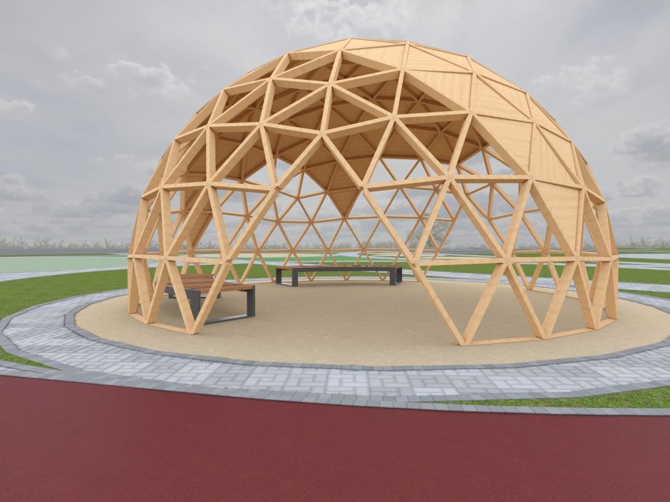 Роспись беседки на даче